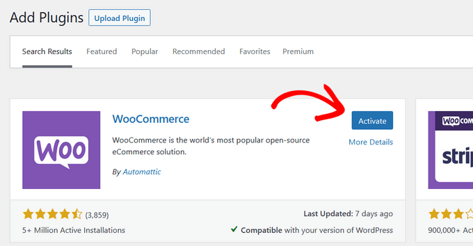 activate-woocommerce-plugin activate WooCommerce plugin