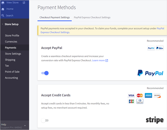 BigCommerce Payment Settings BigCommerce Payment Settings