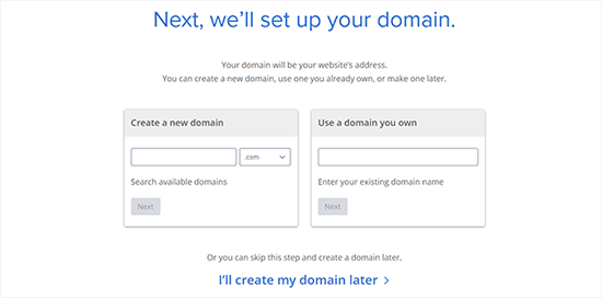 Bluehost choose domain names Bluehost choose domain names
