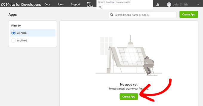 アプリ作成ボタンをクリックしてください