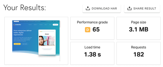 Contentful Homepage Pingdom Contentful Homepage Pingdom