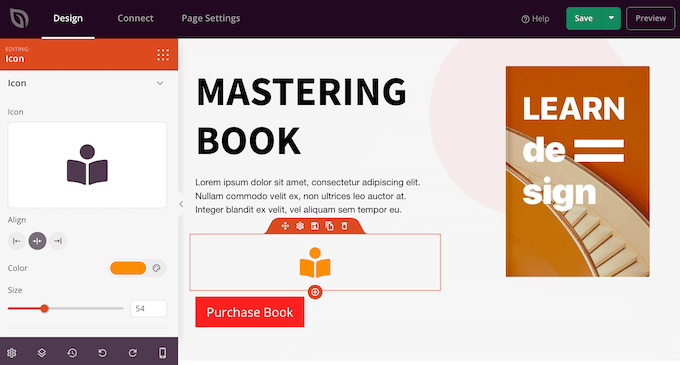 How to customize a font icon using SeedProd How to customize a font icon using SeedProd