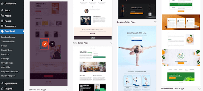 Choosing a professionally-designed template Choosing a professionally-designed template