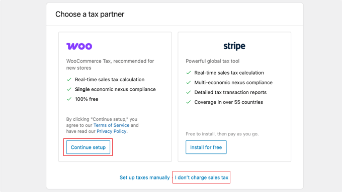 WooCommerce Default Tax Partner Options WooCommerce Default Tax Partner Options