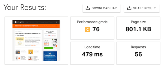 WPBeginner Homepage Pingdom WPBeginner Homepage Pingdom