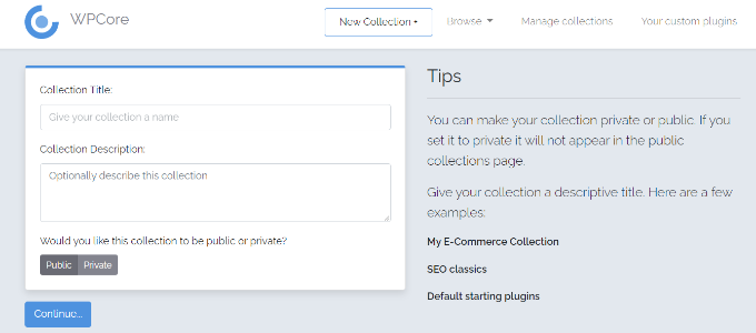 Lägg till en titel för din samling
