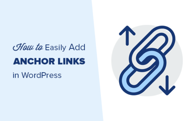 Come aggiungere link di ancoraggio in WordPress wp