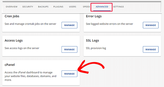 Opening cPanel dashboard in Bluehost Opening cPanel dashboard in Bluehost