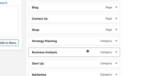 Adding sub menu items to create a dropdown menu Adding sub menu items to create a dropdown menu
