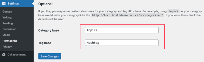 Category and tag base Category and tag base