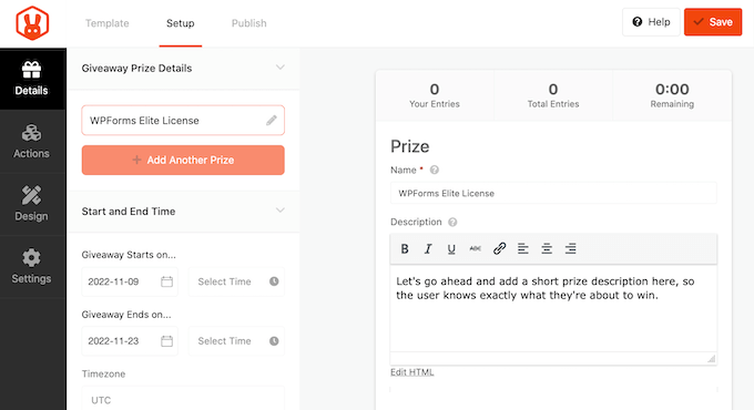 Adding a title to your Facebook giveaway Adding a title to your Facebook giveaway