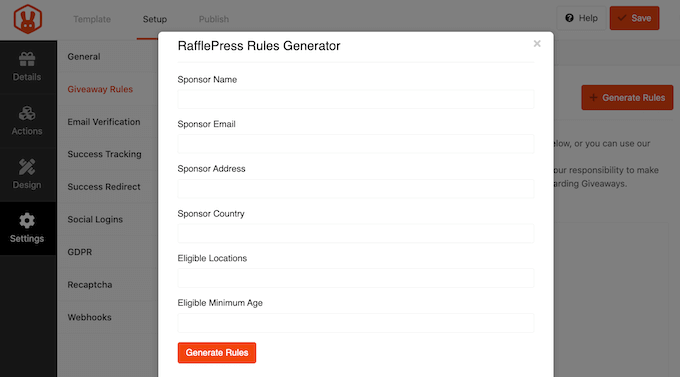 Generating rules for your Facebook giveaway Generating rules for your Facebook giveaway