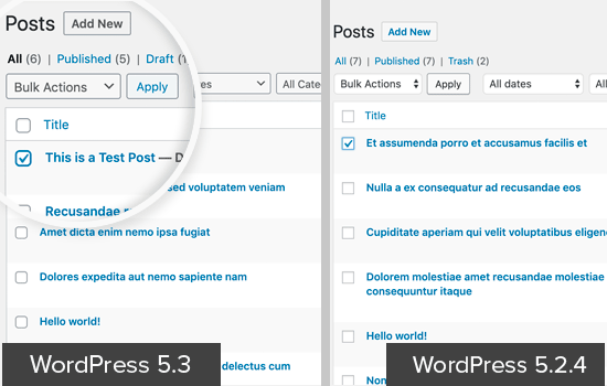 Câmpuri de formular în interfața WordPress 5.3
