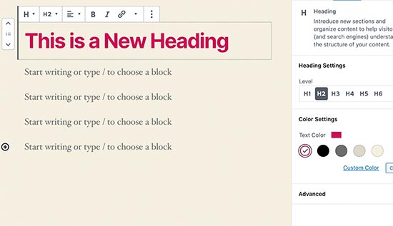 Schimbați culorile antetelor