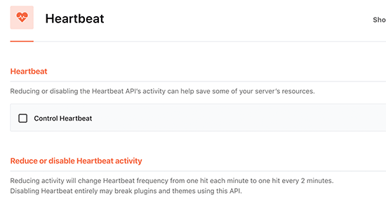 Controling heartbeat API in WordPress using WP Rocket Controling heartbeat API in WordPress using WP Rocket