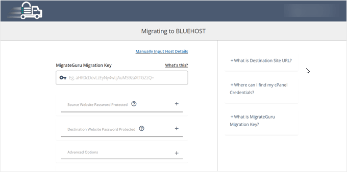 Migrate Guru's interface