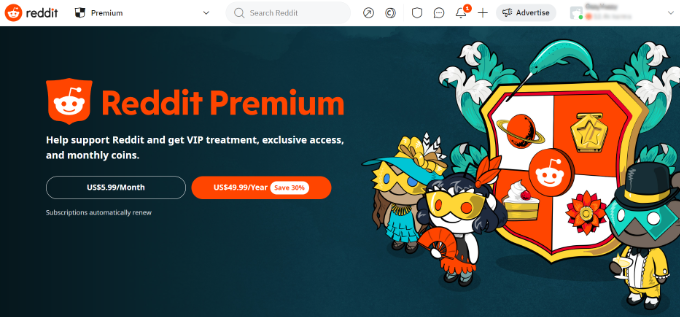 Reddit premium Reddit premium preview