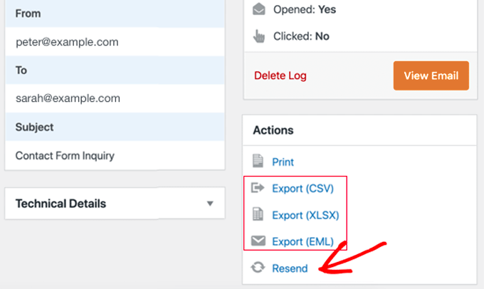 wpmailsmtpexport WP Mail SMTP ログのエクスポート