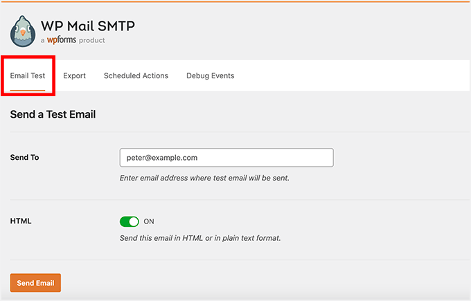 WordPress SMTP メール設定のテスト WordPress SMTP メール設定のテスト