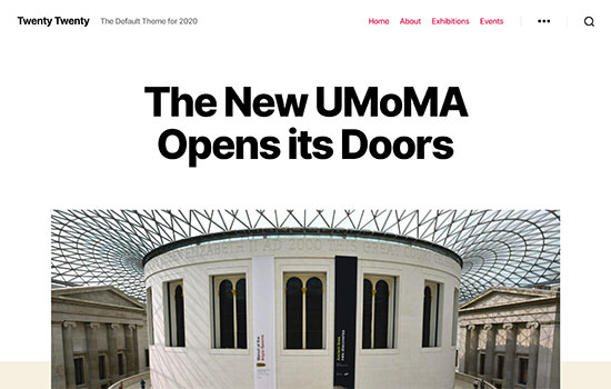 Twenty Twenty, noua temă implicită în WordPress 5.3