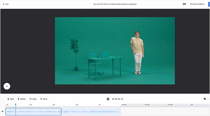Wistia video editor