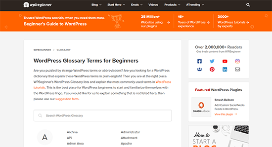 Glossário WPBeginner