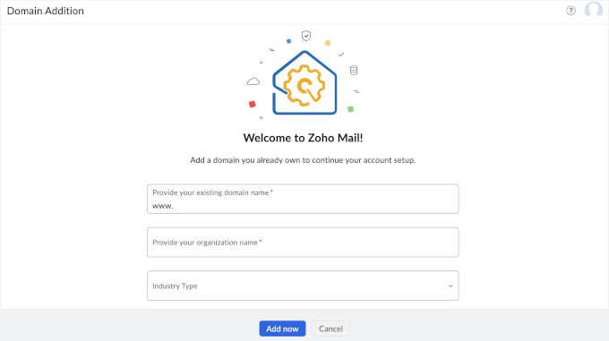 Conectarea unui domeniu existent