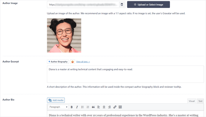 Add author bio and image Add author bio and image