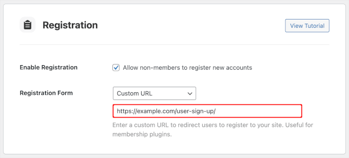 Adding custom link to forum registration Adding custom link to forum registration