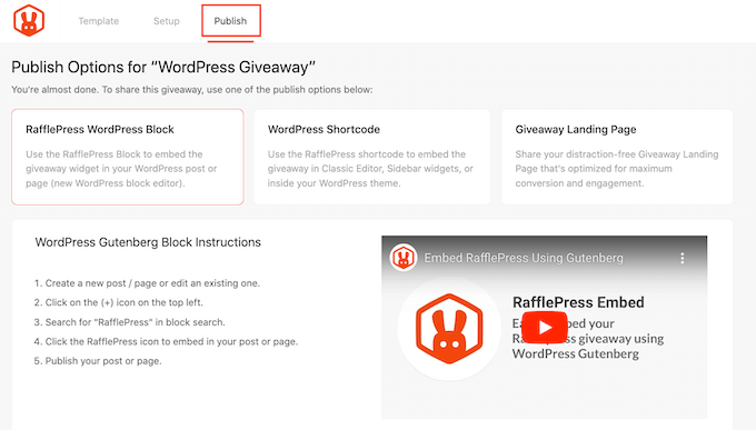 How to publish your WooCommerce giveaway How to publish your WooCommerce giveaway