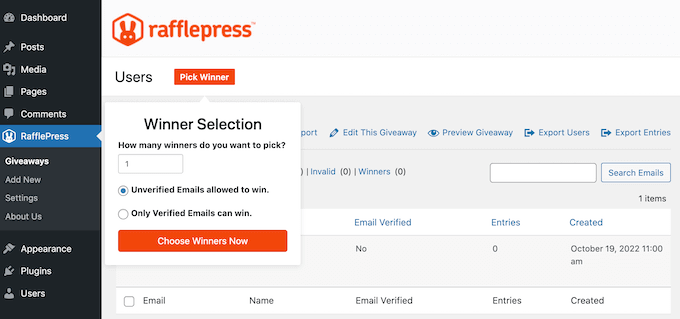 Choosing the winner of your WooCommerce competition Choosing the winner of your WooCommerce competition