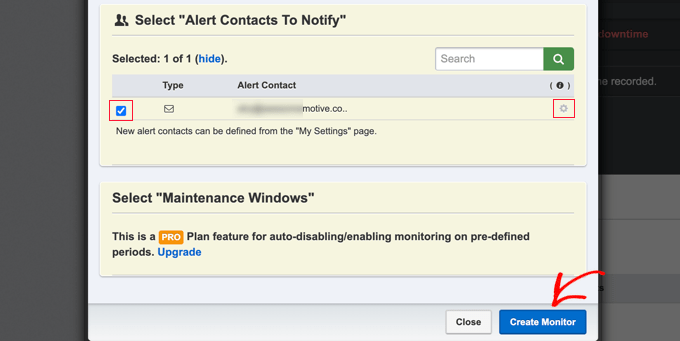 Click Create Monitor Click Create Monitor