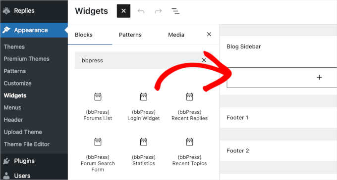 The bbPress login widget The bbPress login widget