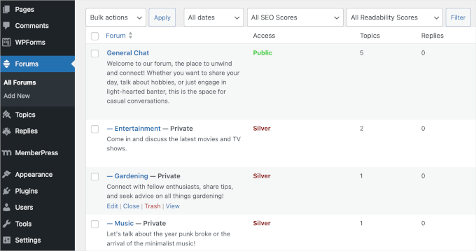 Members-only bbPress forums with Silver access Members-only bbPress forums with Silver access
