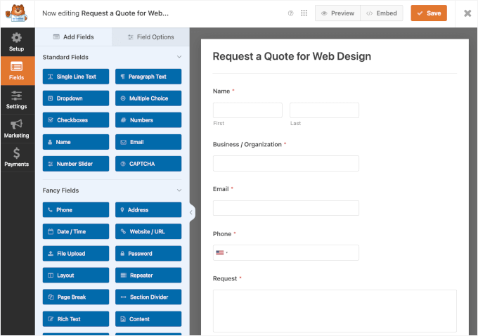 Editar tu formulario Editar tu formulario