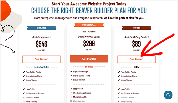 Beaver Builder Pricing and Plans