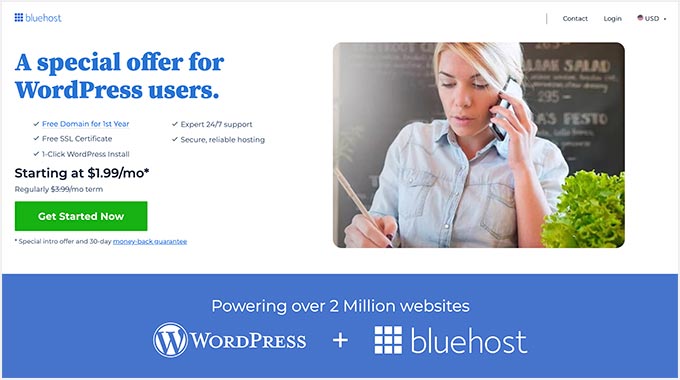 Bluehost offer for WPBeginner readers Bluehost offer for WPBeginner readers