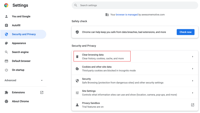 Deleting Cookies in Chrome Deleting Cookies in Chrome