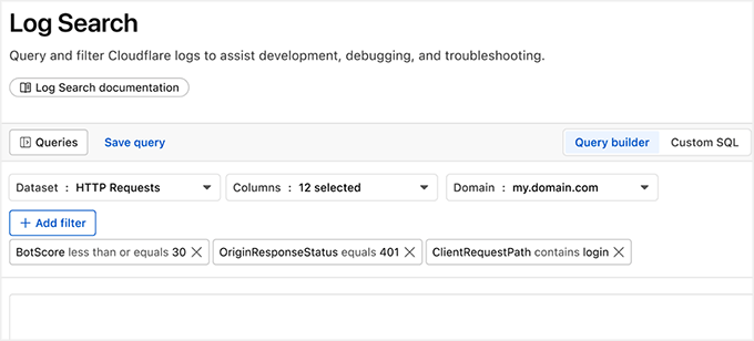Eksplorator dziennika w Cloudflare Eksplorator dziennika w Cloudflare
