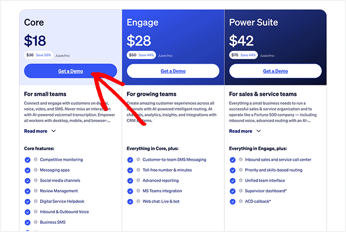 En iyi anlaşma uygulanan Nextiva fiyatlandırma planları