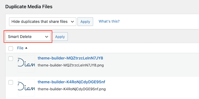 Rimozione di immagini duplicate con la funzione Smart Delete Rimozione di immagini duplicate con la funzione Smart Delete