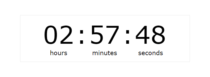 Um exemplo de cronômetro criado usando o Evergreen Countdown Timer Um exemplo de cronômetro criado usando o Evergreen Countdown Timer