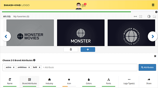Smashing Logo Maker example