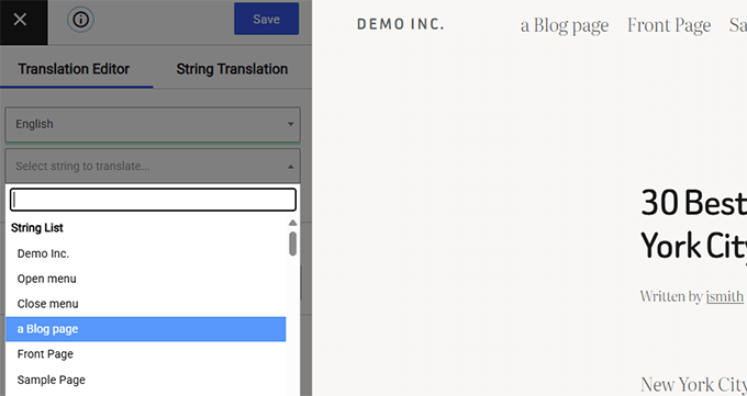 TranslatePress string translate TranslatePress string translate