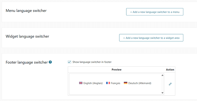 Easily add language switcher Easily add language switcher