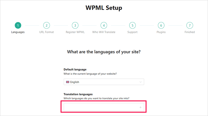 Add languages to WPML Add languages to WPML