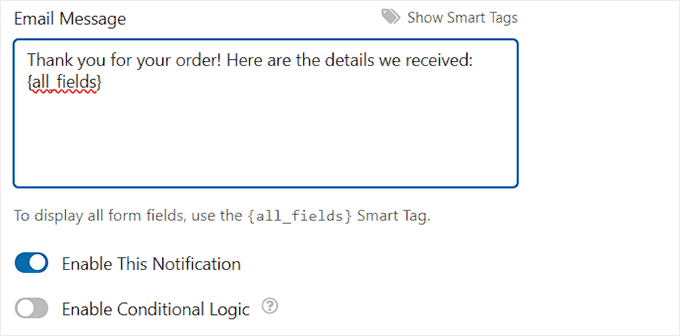 Add email message Add email message
