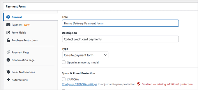 Add your form's name and description Add your form's name and description