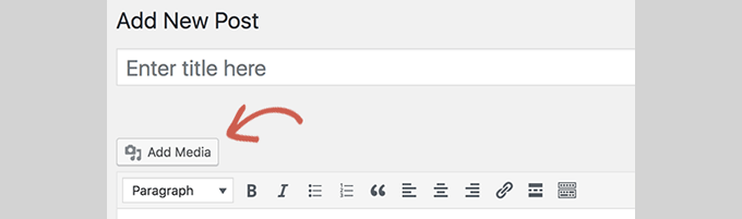 Add media button not working