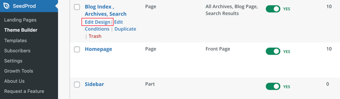 blogpagethemebuildereditdesignblogindex Edit the Design of Your Blog Page